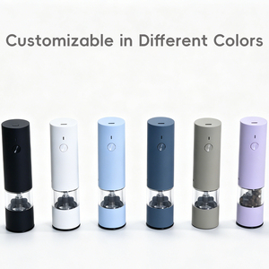 Hot New Design Rechargeable Stainless Steel Salt and <b>Pepper</b> with Ceramic Core Automatic Bottom Cover Easy to Use Outdoor - Product Image 5