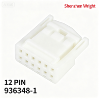 TE 936348-1 12P 2.2mm غلاف موصل أنثى TH/.025، أغلفة للسيارات لموصلات الأسلاك الكهربائية وملحقاتها والأطراف