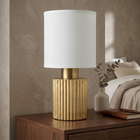 Lampe de table LED moderne sans fil rechargeable avec abat-jour en tissu tactile et variateur d'intensité, expédiée depuis notre entrepôt aux États-Unis