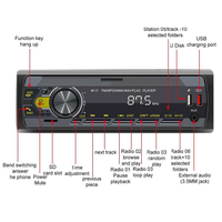 Lecteur multimédia MP5 universel M11 1 Din, autoradio simple DIN avec écran tactile FM