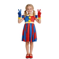 Combinaison de scène ajustée pour femme adulte, thème Halloween, avec motifs de figurines de cirque et de magie, pour la scène transfrontalière