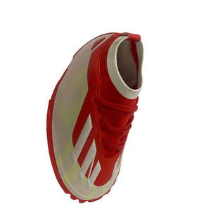 Nuevo Diseño de Moda, Precio al por Mayor, Zapatillas Deportivas para Hombre con Parte Superior de PU Tejida en Rojo y Blanco, Transpirables, Color Personalizado, Malla Resistente - Product Image 4