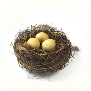 Decorazione di uccelli artificiali di alta qualità con uova - Product Image 6