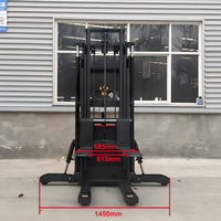Chariot élévateur à double levage JG 1500 kg 3,5 m avec pneus en polyuréthane, transpalette électrique sur pied, certifié CE