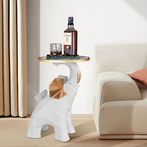 تمثال فيل ديكورات فاخرة حيوان إبداعي ديكور منزلي واقفة على الأرض زخرفة تمثال حيوان - Product Image 3