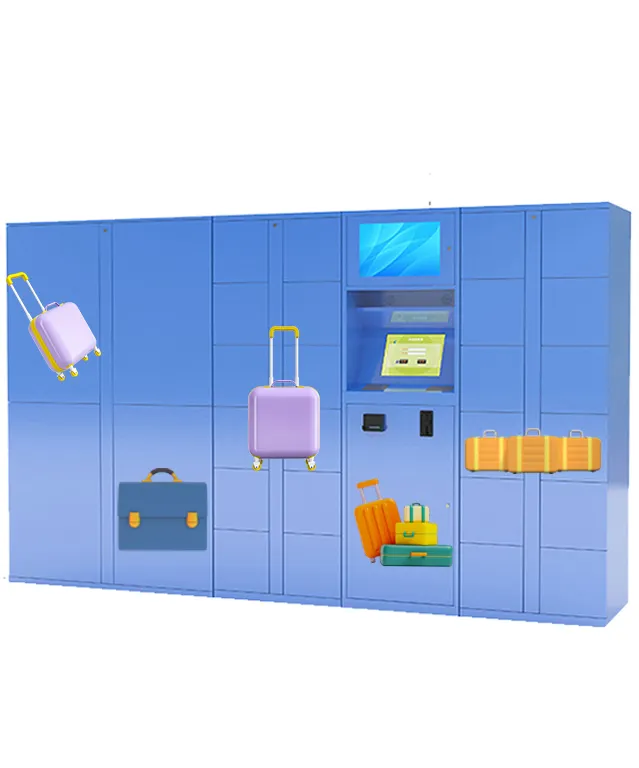 Smart RFID PIN Code Access Luggage Rental Locker With Remote Access Function Security Camera Optional