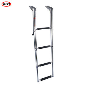 316 acier inoxydable hors-bord Yacht bateau pont de lancement pliable échelle télescopique embarquement échelle de passager pédale navires - Product Image 1