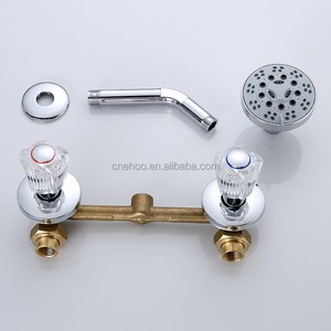 Mezclador de ducha oculto de 8 pulgadas, válvula oculta con rociador de doble mango - Product Image 3