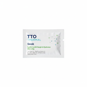 Lingettes démaquillantes TTO Thermal 15cm imprimées par transfert thermique, 24 pièces/boîte, infusées à l'huile d'arbre à thé et à l'acide hyaluronique, pour le traitement de la blepharite - Product Image 2