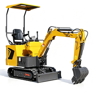 Mini-excavatrice puissante, excavatrice compacte sur chenilles pour la construction, l'aménagement paysager et l'agriculture - Product Image 1