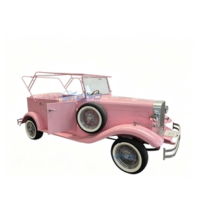 Precio de Fábrica, Auto Clásico Eléctrico Rosa, 5 Asientos, Certificado CE, Auto Clásico Eléctrico Retro Verde en Venta - Product Image 1