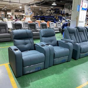 Set <span class=keywords><strong>Sofa</strong></span> berbaring kekuatan desain Modern kualitas tinggi bingkai kayu Home Theater Hotel bioskop ruang tamu furnitur - Product Image 3