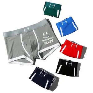 Cuecas masculinas boxers, roupa íntima de algodão, modernas, respiráveis e confortáveis 2023