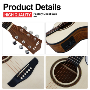 Guitarra Acústica Profesional E40-160 HEBIKUO <span class=keywords><strong>de</strong></span> 6 Cuerdas, Instrumento <span class=keywords><strong>de</strong></span> Cuerda Popular, Venta Directa <span class=keywords><strong>de</strong></span> Fábrica - Product Image 2