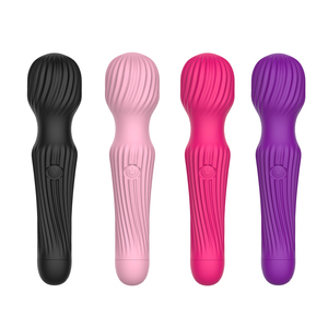 Masseur à baguette rose, 10 modes de vibration, outil de massage corporel rechargeable par USB - Product Image 6