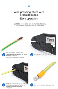 คีมย้ำหางปลาเปลือย HS-10A 9นิ้วคีมย้ำหางปลาเครื่องมืออเนกประสงค์ - Product Image 6