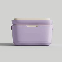 Boîte isotherme rigide en plastique PE personnalisée pour boissons, glacière portable pour camping et pique-nique en extérieur