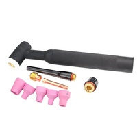 Accessoires pour torche de soudage à l'arc à l'argon WP-12, tête de torche longue/courte refroidie par eau, guide de flux, porte-aiguille en tungstène, buse en céramique