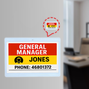 Letrero con Pantalla de Tinta Electrónica Inalámbrica Wifi, Fácil de Leer, Sistema de Reserva de Salas de Reuniones para Oficinas, Etiqueta de Bajo Consumo de Energía para Centros Comerciales - Product Image 1