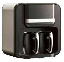 Nouveau 2024 Offre Spéciale double tasse en plastique numérique automatique espresso italien turc goutte à goutte cafetières machine à café électrique - Product Image 3