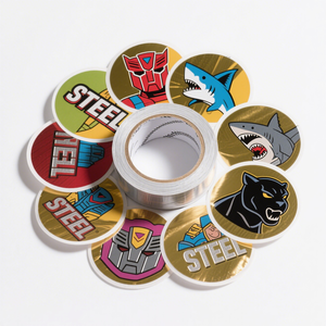 Permanent Adhesive Multiple Use Waterproof <b>Packaging</b> <b>Labels</b> Custom Logo Vinyl UV Transfer Stickers - Product Image 3