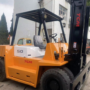 Chariot élévateur diesel d'occasion fiable Vigoshop TCM FD50 avec mât à trois sections, facile à utiliser et à faible coût d'entretien - Product Image 1