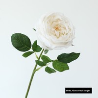 Bunga sintetis Austin Rose kualitas tinggi dekorasi bunga Artificielle pernikahan unik Peony sutra lateks sentuhan nyata bunga buatan