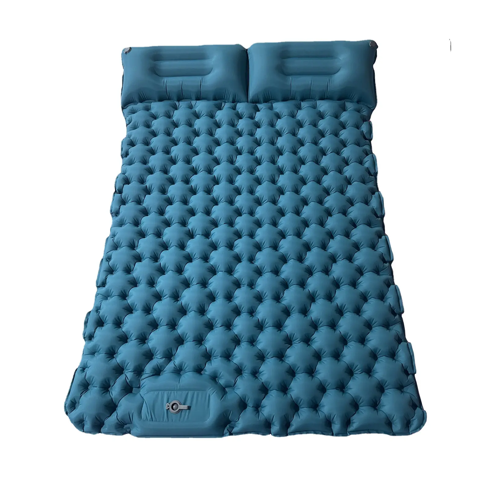 Alas tidur portabel ringan luar ruangan, tikar berkemah dengan pompa mandiri bawaan, bantal udara untuk mendaki