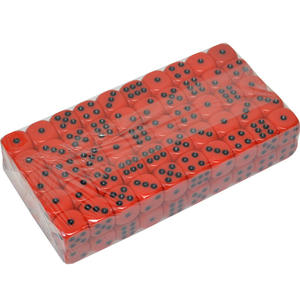 No. 16 1,6 cm Dados redondeados Diseño de puntos rojos y negros para suministros transfronterizos Mahjong Accesorios para juegos de mesa - Product Image 3