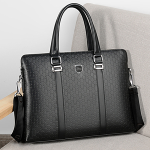 Nuevo Bolso de Mano para Hombre, Maletín de Negocios, Bolso de Hombro de Moda, de Cuero PU, con Bolso de Mano a Juego, para Portátil de 14 Pulgadas - Product Image 5