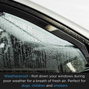 Deflettori Vento per <span class=keywords><strong>Skoda</strong></span> <span class=keywords><strong>Karoq</strong></span> 2017-2027 SUV 5 Porte, Set di 4 Pezzi, <span class=keywords><strong>Accessori</strong></span> - Product Image 5