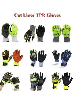 Guanti da Lavoro Antiurto Resistenti al Taglio ad Alta Protezione Antivibrazioni con Protezione TPR - Product Image 3