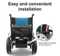 Batterie de fauteuil roulant électrique 24V 40Ah, pack de batteries lithium-ion 25.9V avec BMS 50A pour fauteuil roulant électrique et scooter de mobilité
