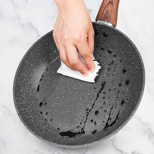 Juego de Ollas y Sartenes de Alta Calidad con Revestimiento de Mármol Moderno, Tapas de Vidrio de Silicona, Asas de Acero Inoxidable, 11 Piezas, Juego de Utensilios de Cocina de Aluminio Forjado - Product Image 5