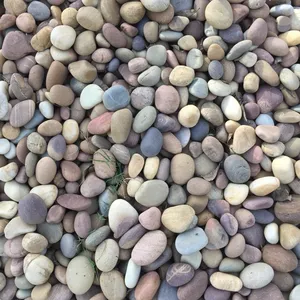 Pedra de pedra da paisagem multicolorida, para venda, alta qualidade de jardim, rio, cobbles redondos e suave, para a qualidade de exportação