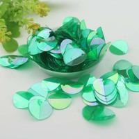 8-20mm Rond Plié Couture Lâche Paillettes PVC Perles En Plastique 1 Trou Robe De Mariée Costume Décoratif Transparent En Vrac Paillettes
