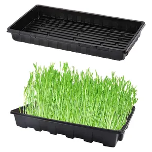 מפעל מכירה לוהטת פלסטיק microgreen הידרופוני מגש 1020 צמח גדל משתלת זריעה שטוח מגשים