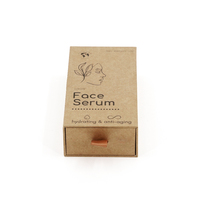 Papier kraft rigide écologique biodégradable personnalisé boîte d'emballage de tiroir de sérum de visage anti-âge papier éponge de stratification mate