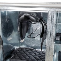 Boîte de sellerie portable Accessoires pour chevaux Bits de cheval Boîte portable pour selles Armoire de selle de cheval