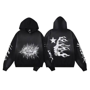 Sudadera con Capucha para Hombre, 100% Algodón, Corte Holgado, Transpirable, para Uso Diario, Tejido Ecológico de Alta Calidad, Compra al por Mayor - Product Image 1