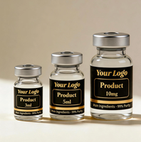 Étiquette pour flacon de poudre de 3ml, 5ml, 10ml, étiquette pour flacon cosmétique ou d'huile essentielle, étiquette pour flacon de peptide de 3ml, étiquette pour flacon de peptide.