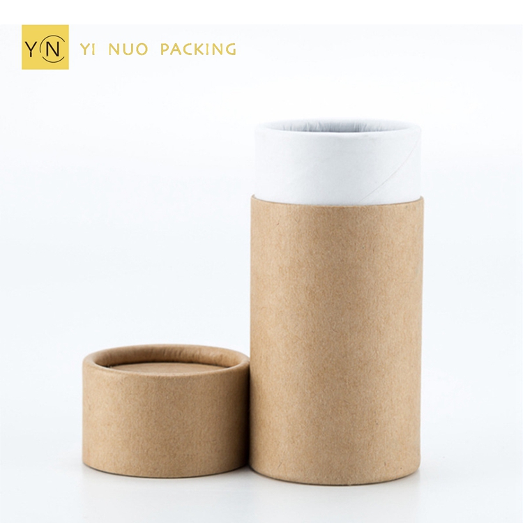 Eco Friendly Paper Tube Custom Logo Kraft Round Cylinder Paper Tube Custom Logo and Size Tube Packaging Free Sample
