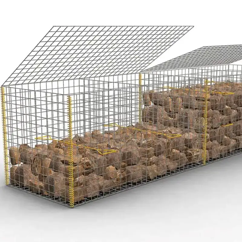 Prix chaud 2*1*1m mur de Cage en pierre galvanisé/boîte de Gabion soudée panier de Gabion/Cage de Gabion à vendre Philippines