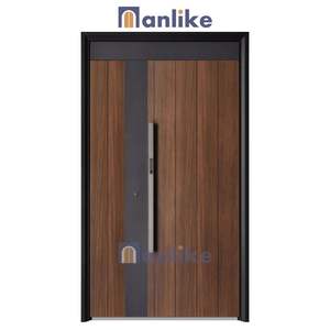 Anlike Entrée coupe-feu extérieure <span class=keywords><strong>en</strong></span> alliage de zinc anti-vol Design unique Sécurité moderne Portes pare-balles - Product Image 3