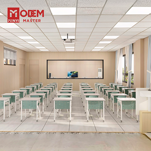 Escritorio MINYI BRUNO Personalizable con Asiento Individual y Mesa Extraíble, Moderno para Estudiantes, Aula, Sala de Conferencias, Estudio para Adultos - Product Image 1