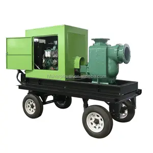 Agricultural irrigation flood fighting disaster relief drainage 60kw diesel engine driven 300mm 250mm water pump set