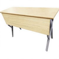 Table de conférence modulaire pliable avec chaises, base mobile, design moderne minimaliste en métal pour bureau et salle de classe