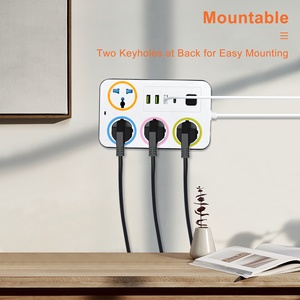 רצועת כוח 4-way שקע 3 usb 1 יציאות TYPE-C שקע כוח אוניברסלי עם 2m מפעל חוט הסיטונאי - Product Image 3