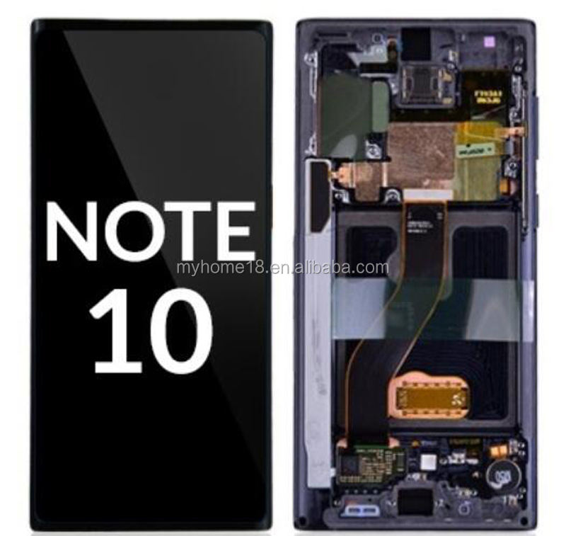 Original LCD for Samsung Galaxy Note 10 Lite Lcd N770F/DS with Frame  Display Touch Screen Digitizer for Samsung Note10 Plus LCD