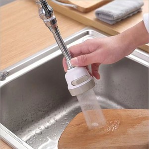 Robinet de lavabo et de cuisine 3 modes, rotatif à 360°, réglable, économiseur d'eau, avec bec filtrant anti-éclaboussures et aérateur - Product Image 1